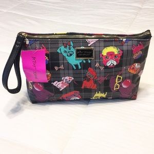 ***Sold*** Betsy Johnson dog print bag